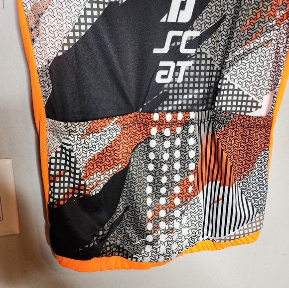NWT SCAT Half Zip Cycling Jersey. Orange black. Men's size Large. - Picture 2 of 16